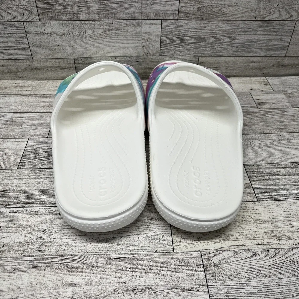 Crocs Classics Slides Tye Dye White Men Size‎ 12